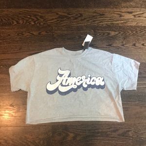 America crop top